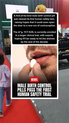 New Male Birth Control Pill Passes First Human Safety Test #shorts