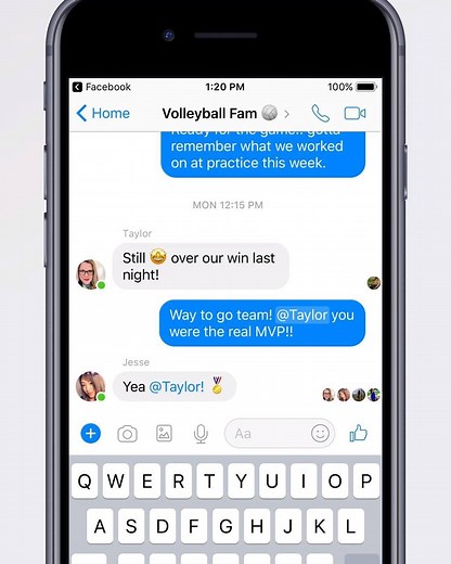 Nicknames in Messenger Chats