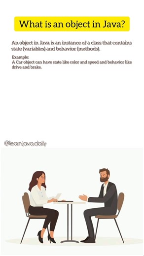 object in java @learnJavaDaily 👩‍💻 #java #coding #programming #youtubeshorts #learnjava