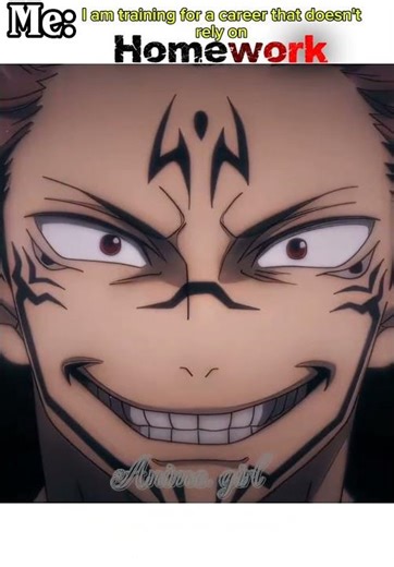 Teacher : why didn't you do your homework# anime # jujutsu kaisen