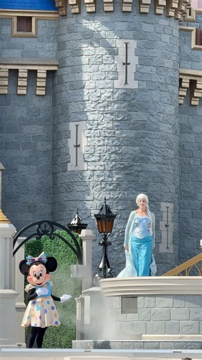 31K views · 1.1K reactions | Elsa sings ‘Let it Go’ in Mickey’s Magical Friendship Faire at the Magic Kingdom yesterday as Mickey, Minnie, Anna and Olaf look on. The show plays multiple time per day and also includes Rapunzel and Flynn Rider, Tiana and friends, Mickey, Minnie and more. #frozen #magickingdom #cinderellacastle #elsa #wdw #waltdisneyworld #disneyworld #letitgo #mickeyandminnie #olaf #disneycharacters | Mousesteps | Facebook