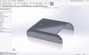 L10：常用建模工具 范例2 | 打孔 Hole Wizard | 攻螺纹 | 实物导角 | SolidWorks英文教学 | 建模