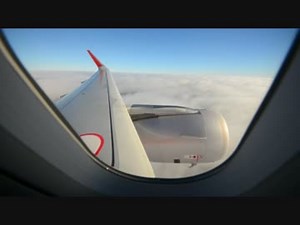 機窓：Jetstar Airbus A320　成田国際空港離陸＋雲突入