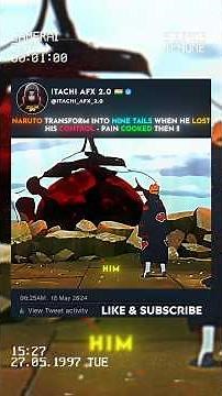 NARUTO TRANSFORMED INTO NINE TAILS FOX 🦊 WHEN HE LOST HIS CONTROL 🥶🔥