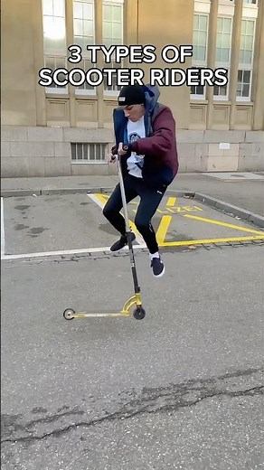 Three types of scooter riders! 😂🛴 Aljoscha Jung #shorts #shortvideo #sports #scooter #tricks