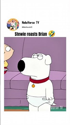 Stewie roast for 30 seconds straights Brian #familyguy #briangriffin #stewiegriffin