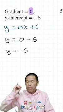 Finding Equation of a Straight line Part 2