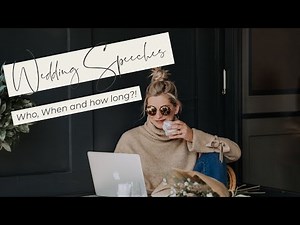 How do Wedding Speeches Work? (WEDDING TOASTS