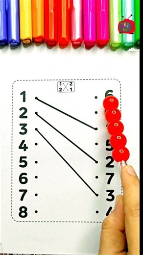Number Matching Challenge 🔢 | Match 1–8 Correctly! 🧠✨ | Kindergarten Math Game