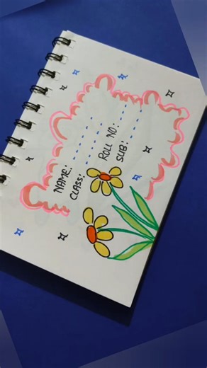 Cute Notebook Label Design | DIY Name Tag For School Notebooks #nametag #label #nameslip