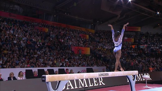 2019 Worlds: Biles completes new dismount on beam
