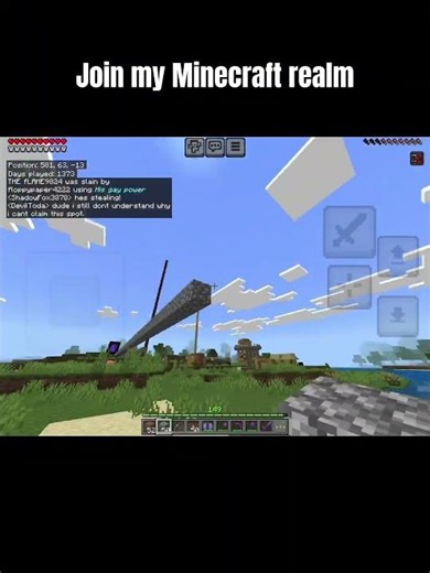 Join my Minecraft realm #minecraft #realms