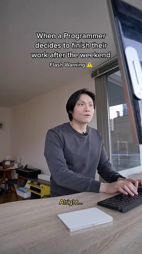 It’s always a rough start at the beginning of the week #code #programming #softwareengineer #techtok #tech #work #workfromhome #wfh