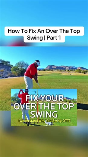 How To Fix An Over The Top Swing | Part 1 #golf #golftiktok #golftips #golfswing #sports