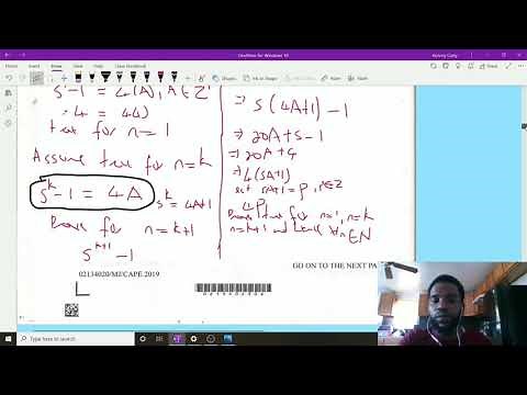 2019 cape pure mathematics past paper unit 1 paper 2 (Question 1 solution)