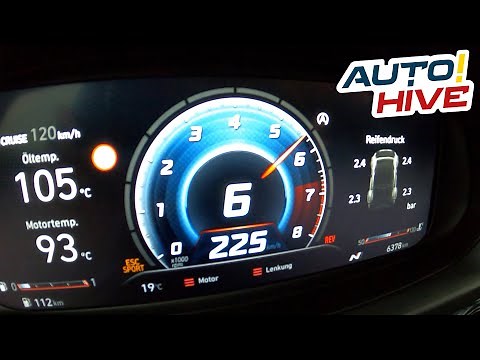 Tachovideo Hyundai i20N Performance 6-Gang 0-100 kmh kph 0-60 mph Beschleunigung Acceleration