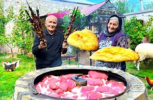 55K views · 2.9K reactions | We Baked Traditional Bread and Juicy Lamb #junglelifereviews #foodie #relax #food #fyp #trending #foodlover | Jungle Life Reviews | Facebook