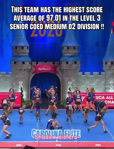 What other divisions?! #fyp #cheer #viral #allstarcheer #carolinaelite | cheer