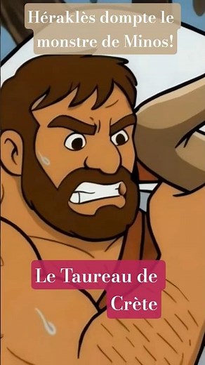 Héraklès (Hercule) face au Taureau géant ! 💥🐃 #mythos #animation #histoire
