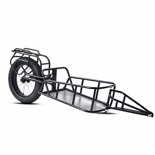 EUNORAU Single track Fat Tire Cargo Bike Trailer For Hunting - 1 Wheel