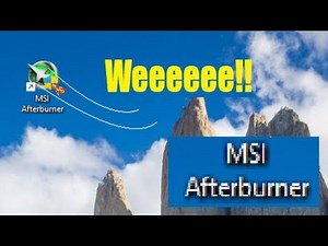 How to set up MSI Afterburner to monitor your desktop or laptop.