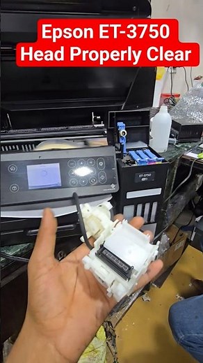 Epson ET-3750 USA printer ink system: How to properly change and clean the print head #epson
