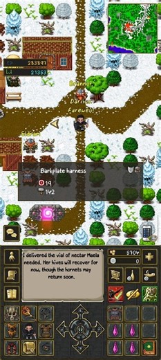 TibiaME - Quest reward items "Barkplate Harness" #tibiame