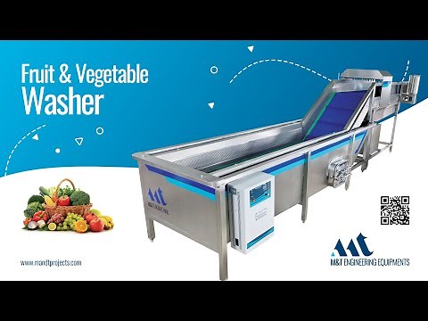Fruit and Vegetable Processing Line, Vegetable Washer, Ozone Bubble Washer, Conveyor fruit Washer.