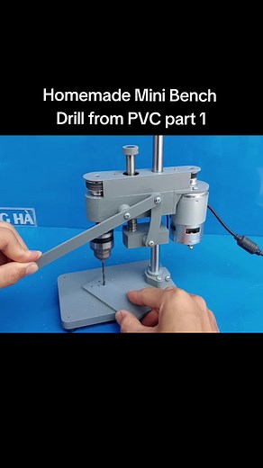 Build Your Own Mini Bench Drill from PVC