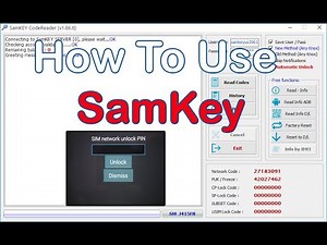 شرح طريقة إستخدام برنامج SamKey لفك شفرات هواتف سامسونج جلاكسى