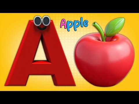 ABC Phonic Song with APPLE as Your First Lesson-ABC Songs, ABCD, Nursery Rhymes, Baby Song