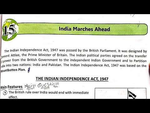 Class 8 DAV S.St. - India Marches Ahead (Part 1)