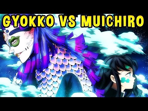 Muichiro vs Gyokko FULL FIGHT | Demon Slayer