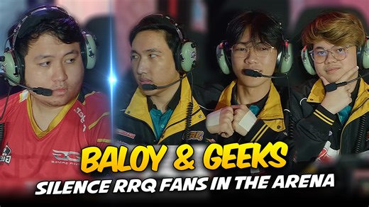 46K views · 266 reactions | Baloyskie and Geek Fam silence the RRQ Fans in the Arena. Vyn and Lemon is not enough. | Snipe Gaming | Facebook