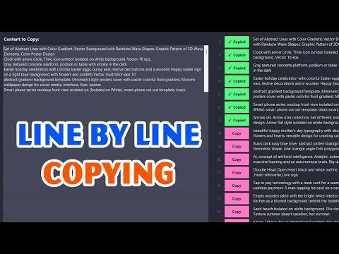 LineCopy - Line by Line Text Copying | Windows Tool