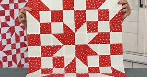 Lovely DIY Road To Oklahoma Quilt Block Tutorial (With Free Pattern)