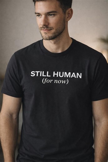 AI Humor T-shirt, Tech Culture Tee, Still Human Shirt, Developer Gift, Programmer Shirt, Coder Gift, Software Engineer - Etsy