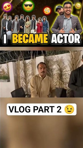 I BECOME AN ACTOR 🎭l Event Acha Guzra 😊 #bassamvlogs #viral #event