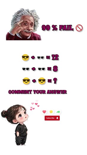 99 % 𝙁𝘼𝙄𝙇 𝙏𝙃𝙄𝙎 𝙌𝙐𝙀𝙎𝙏𝙄𝙊𝙉 𝙋𝙇𝙕 𝘼𝙉𝙎𝙒𝙀𝙍 𝘾𝙊𝙈𝙈𝙀𝙉𝙏 #viral #maths #iqtest #mindteaser #brainchallenge