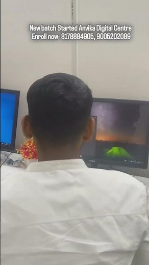 “From Beginners to Pros | Students Practicing at Anvika Digital Centre” #computereducation #digital