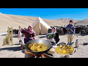 Shepherd's Survival in Afghanistan Mountain | Cooking Traditional Goat Biryani Recipe in Village