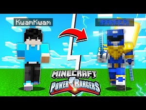 Kwam က Blue Ranger အနေနဲ့ Minecraft ထဲမှာဆော့ခဲ့တယ်! | Power Ranger Mod