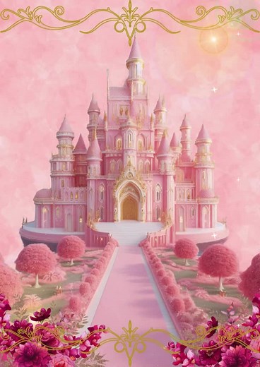 Princess Theme First Birthday Video Invitation