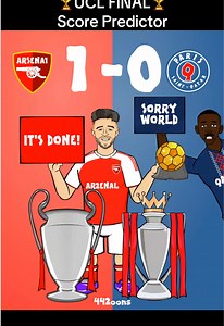 PSG vs Arsenal Score Predictor — Champions League Final