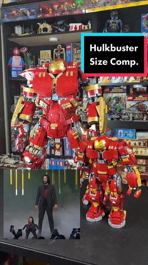 Quick #Hulkbuster size for you guys, by special request 🙌🏼 #lego #legomarvel #legoreview #legocollection #legocollector #legocollectors #marvel #ironman #avengersendgame #76210 #rlfmreview