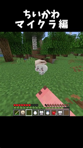 ちいかわ マイクラ編 #minecraft #マイクラ #shorts