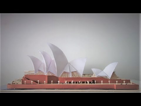 Sydney opera house scale model (Full timelapse)