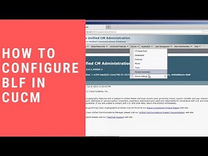 How to configure BLF in CUCM?