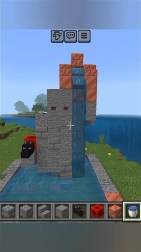 Minecraft Fountain Build#shorts