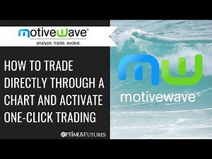 MotiveWave - How to Trade Directly Through a Chart and Activate One-Click Trading